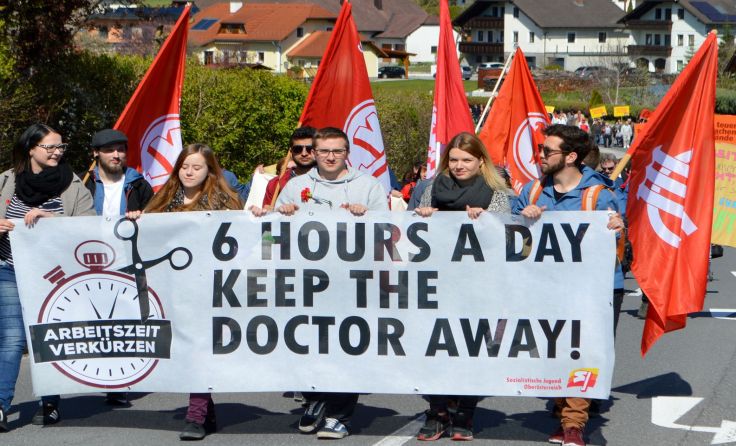Die SJ beim Maiaufmarsch