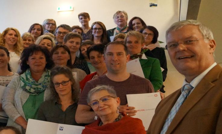 25 Validationsassistenten wurden ausgebildet. Rechts: SHV-Obmann Alois Hochedlinger