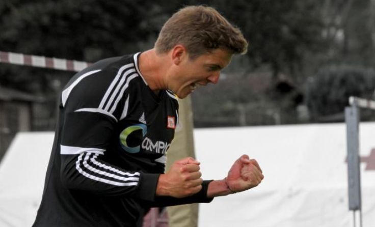 Jean Andrioli jubelt über den dritten 4:0 Erfolg in Serie. Foto: Gusenleitner