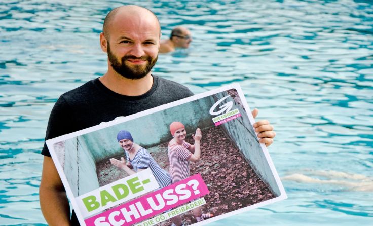 LAbg. Severin Mayr kämpft für die Erhaltung der OÖ. Bäder (Foto: Grüne OÖ)