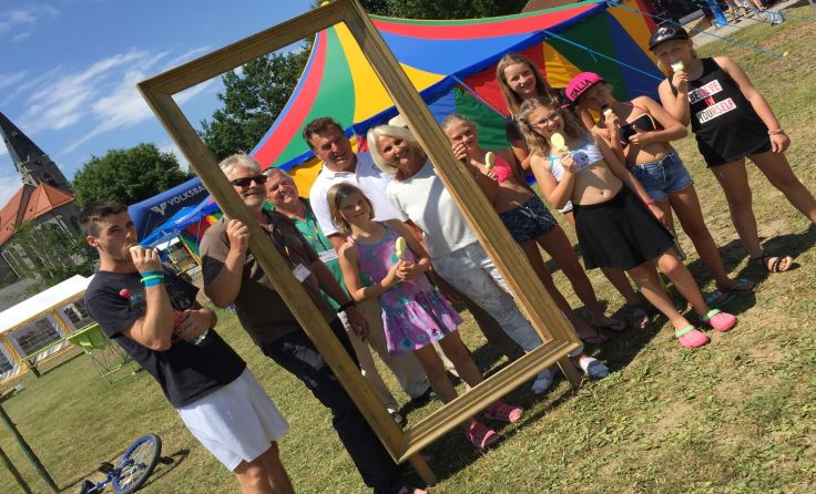 Leckeres Eis gab es für die Kinder im Feriencamp.