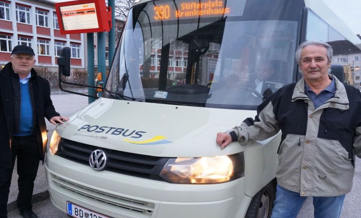 Hans Affenzeller (l.) und Franz Haider kämpfen für den Erhalt des Citybusses.