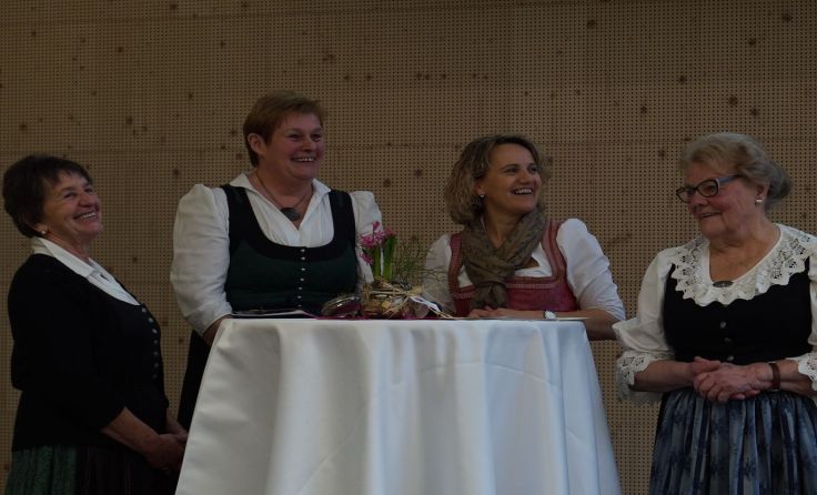 Margarete Biberauer, Maria Jachs, Johanna Miesenberger, Hermine Wurm (v.l.)