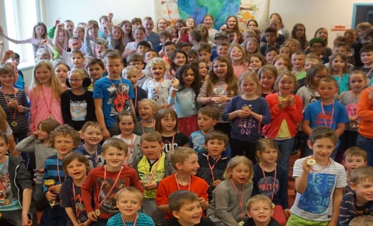 132 Kinder machten beim Lesemarathon mit.