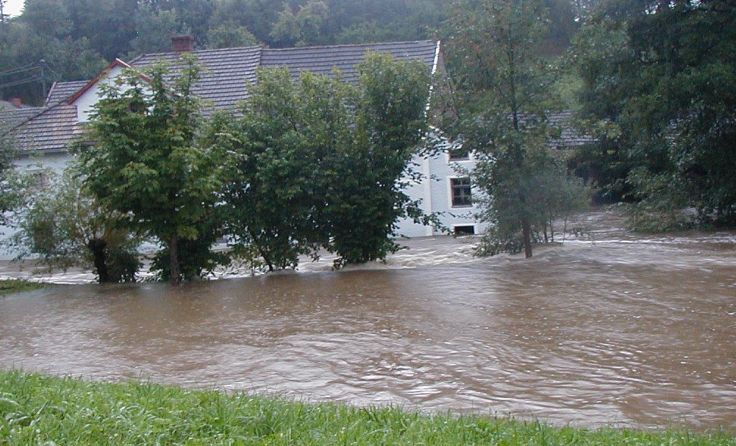 Hochwasser Bruckmühle, Rainbach