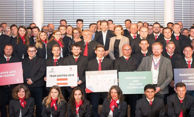 Das Team Austria wurde am Montag feierlich verabschiedet. Fotos: WKÖ/SkillsAustria