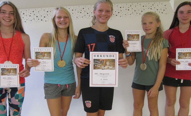 Tamara Spiegl, Emily Spiegl, Leonie Pölzl, Lena Westermayr und Jasmin Grufeneder (v.l.)