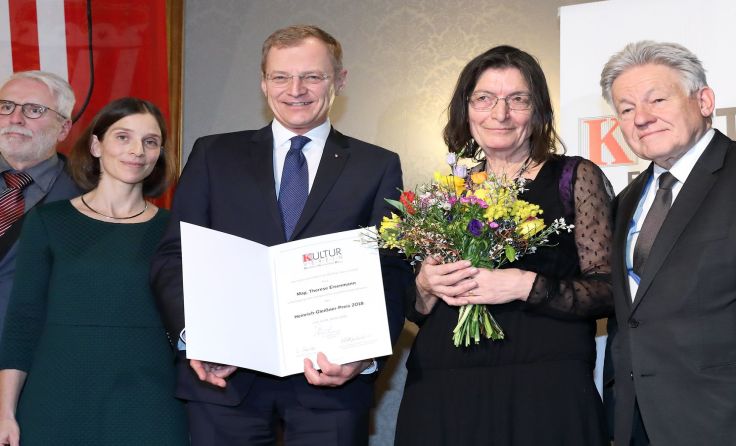 Therese Eisenmann wurde mit dem Heinreich-Gleißner-Preis ausgezeichnet.Land OÖ /Schaffner