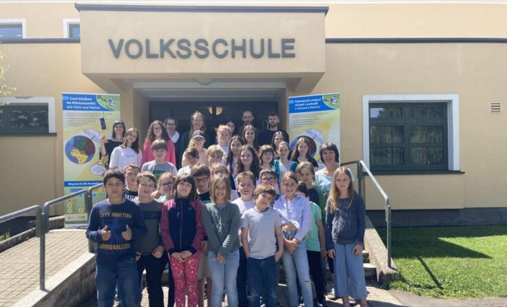 Die VS Oberneukirchen beim Interreg Schulworkshop (Foto: Klimabündnis OÖ)