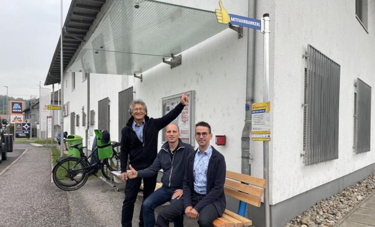 Bürgermeister Sepp Wall-Strasser, Bernhard Berger, Andreas Safron (Foto: wall-strasser)