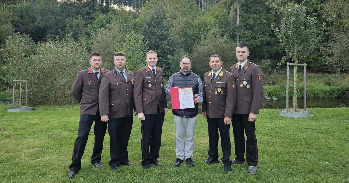 Udo Gradenegger erhielt Floriani-Plakette in Bronze
