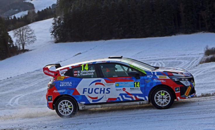 Roßgatterer und Thauerböck im Renault Clio (Foto: Daniel Fessl)
