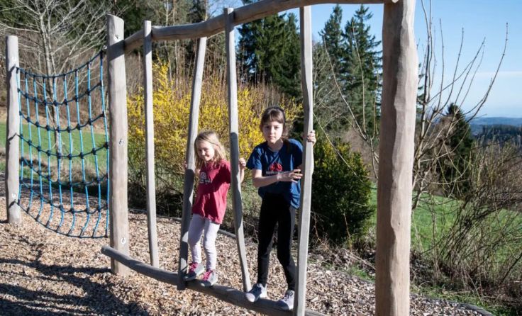 Der neue Spiel- und Motorikpark bei der Braunberghütte. (Foto: Alpenverein Freistadt)