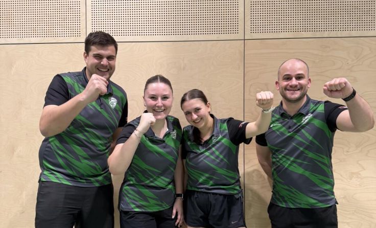 Florian Stifter, Hanna Vater, Melanie Riepl, Oliver Hildner (v.l.) (Foto: Tischtennisverein Sandl)