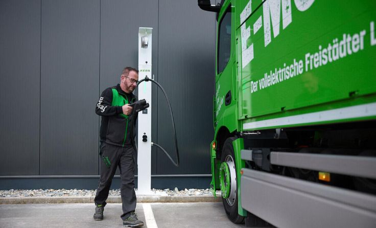 KEBA und Braucommune Freistadt treiben Elektrifizierung des Lieferverkehrs voran (Foto: KEBA)