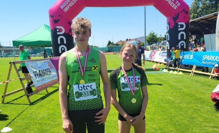 Benedikt Raml, Anna Stöllner (Foto: Edith Barth-Raml/TriPowerWimbergerFreistadt)