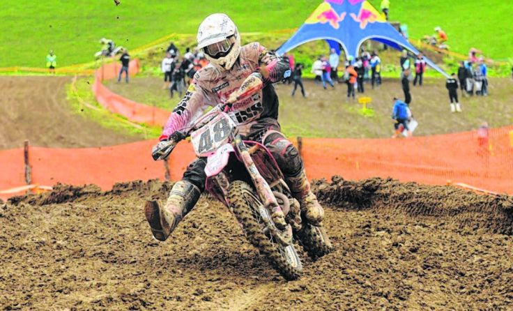 Andreas Schmidinger wird in Weyer Vierter der Tageswertung. Foto: supercross.at/Heti