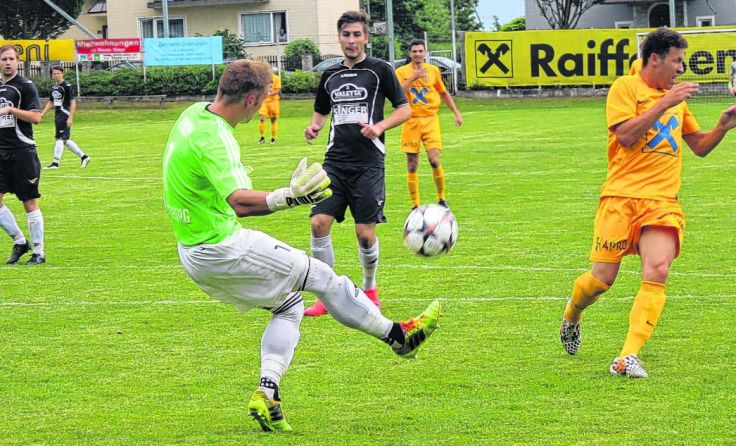 Goalie Christoph Sturmberger ist Schiedlbergs Toptorschütze.