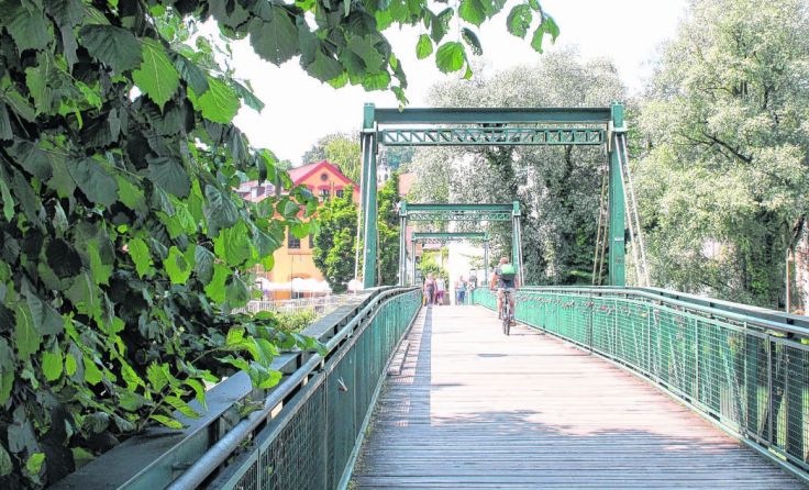 Der Museumssteg in Steyr ist von Mitte Juli bis Anfang August gesperrt. Foto: Hofer