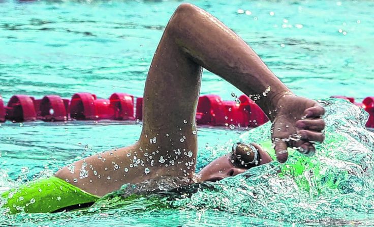 Katharina Kocher im Freistil-Einsatz Foto: G. Leitner