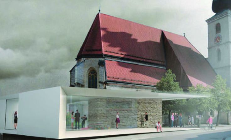 So soll das neue Pfarrheim aussehen. Foto: Architekturbüro Arkade ZT 