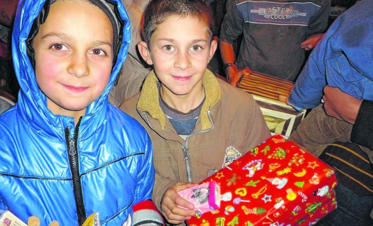 Bei der Weihnachtsaktion wurde Kindern in Osteuropa Freude bereitet.