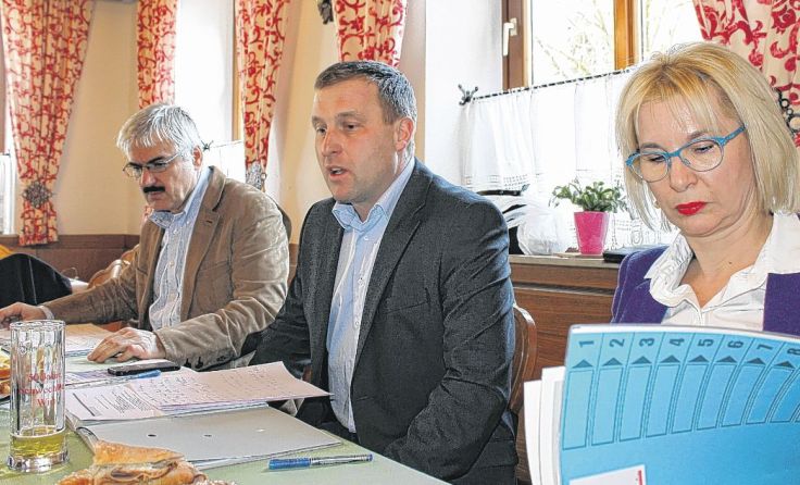 Von links: Mario Ritter, Helmut Zöttl und Evelyn Kattnigg