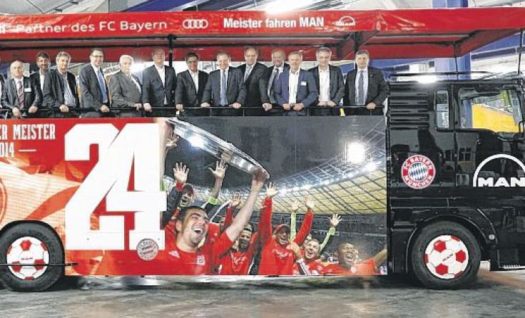 Eine besondere Attraktion war der Bayern-München-Meistertruck von MAN. Foto: MAN