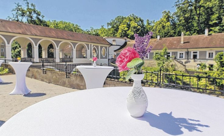 Die neu gestaltete Terrasse wertet die Event-Location weiter auf. Foto: ÖBf/W. Simlinger