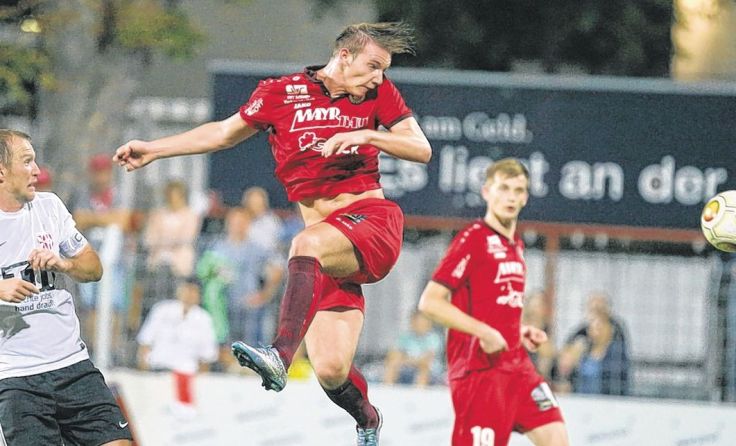 Nicolas Wimmer ist gegen St. Florian der Matchwinner für Vorwärts. Foto: Moser 