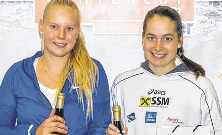 Im Finale schlägt Nadja Ramkogler (rechts) die Schweizerin Andrina Peer 