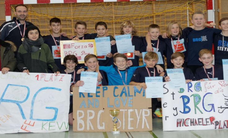 Das BRG Steyr wird Futsal-Landesmeister