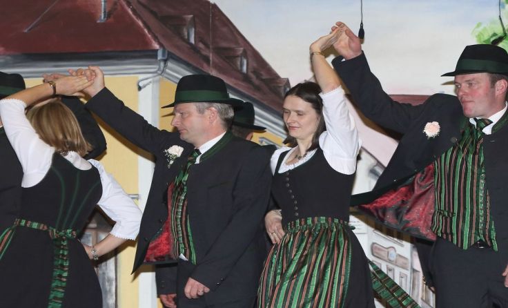 Die Michlbauern Rud aus Aschach tritt heuer zum 20. Mal in Sierning auf. Foto: geh 