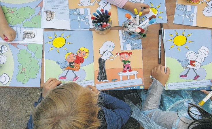 Die Wolferner Kinder machten beim Projekt fleißig mit. Foto: KiJA OÖ