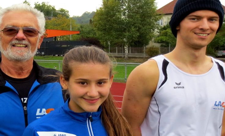 Von links: Namensgeber Heinz Mayr, Lucia Hirtenlehner und Philip Mayrhofer 