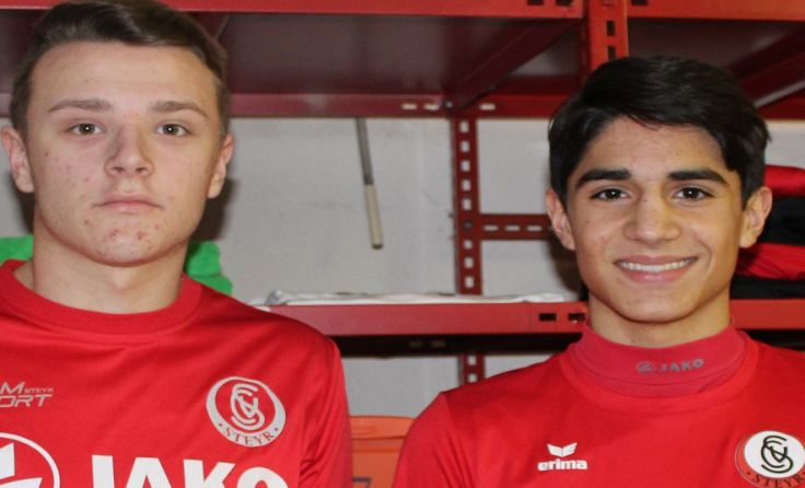 Konstantin Gradl (links) und Filip Vasiljevic sind neu im Vorwärts-Kader.