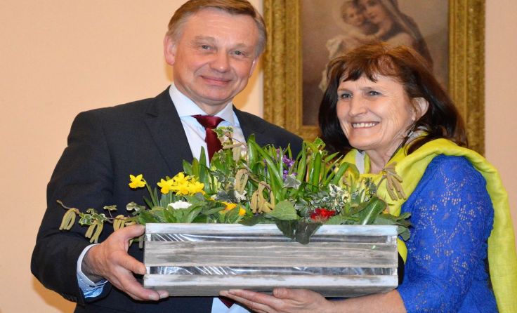 Bürgermeister Karl Schneckenleitner, Marianne Damböck