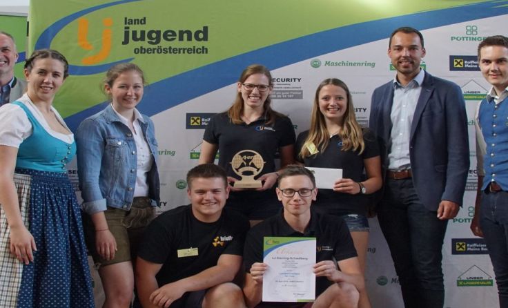 Das siegreiche Quartett der LJ Sierning-Schiedlberg Foto: Landjugend Oberösterreich