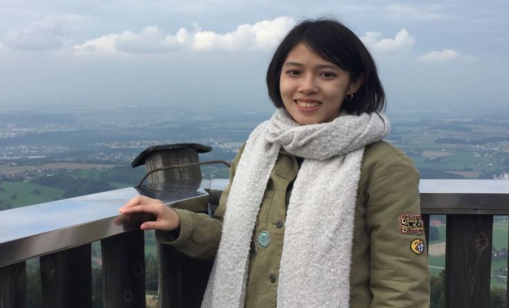 Heng Hsuan Chang auf der Dambergwarte Foto: FH OÖ Campus Steyr