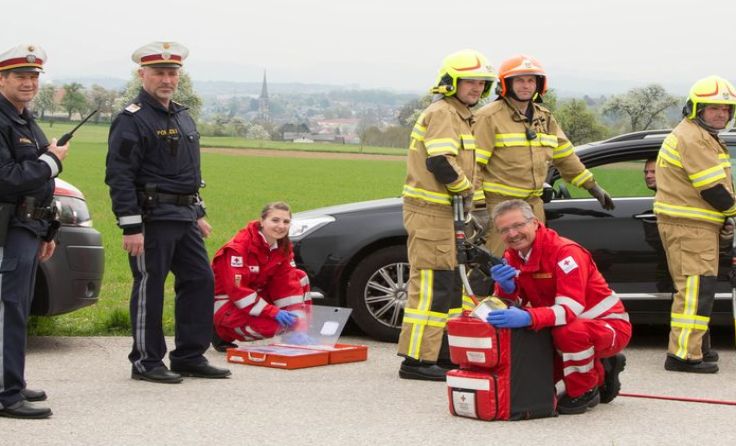 Actionreich wird es bei einer Einsatzübung am Nachmittag. Foto: FF Bad Hall