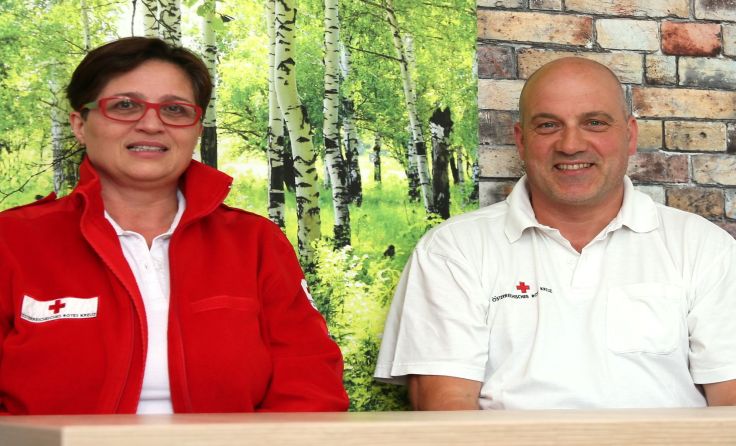 Marianne Daubner und Leopold Huber Foto: Rotes Kreuz SE