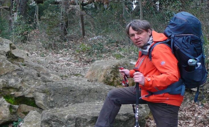 Kurt Andorfer auf dem Jakobsweg Foto: Andorfer