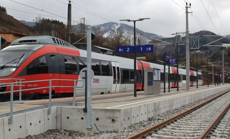 Der modernisierte Bahnhof in Reichraming Foto: ÖBB/Schöllhammer