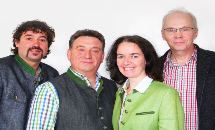 Von links: Andreas Reitner, Josef Hirtenlehner, Regina Aspalter, Leopold Ahrer Foto: Ploner