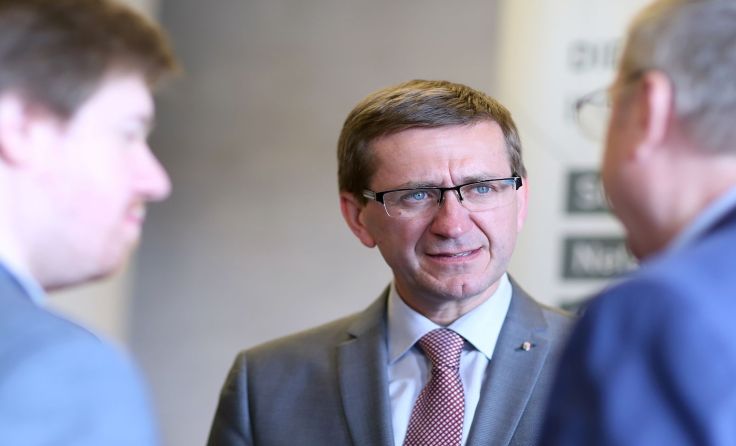 Markus Achleitner kam im Rahmen seiner OÖ-Tour nach Steyr. Foto: Land OÖ/Liedl