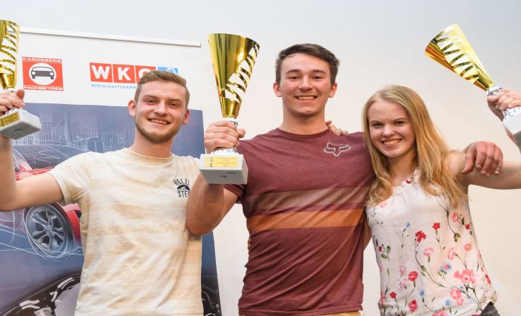 Von links: Philipp Steiner, Angelo Gegenhuber und Marlene Aschauer Foto: cityfoto