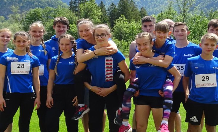 Das erfolgreiche Steyrer Nachwuchs-Leichtathletik-Team Foto: LAC Amateure