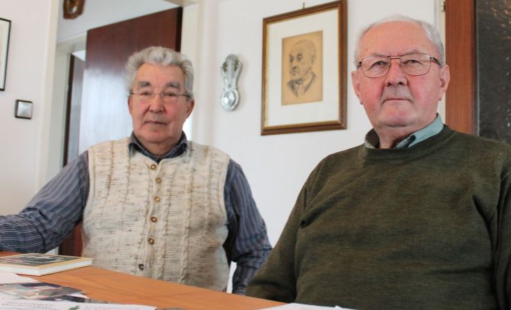 Die Freunde Johann Reichhardt (links) und Franz Bräuer Foto: rh