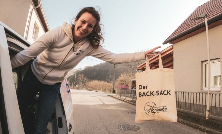 Die Bäckerei Hohlrieder lässt den Back-Sack „fliegen“. Foto: privat