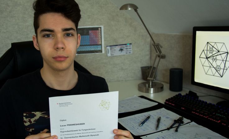 Lucas Prameshuber freut sich über einen zweiten Preis. Foto: privat